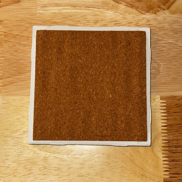 Handmade Vintage Style Fruit and Coffee Ceramic Tile Coasters - Picture 7 of 8